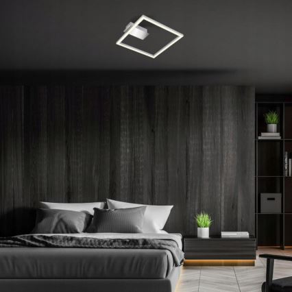 Briloner 3780-014 - LED Stropné svietidlo FRAME LED/14W/230V 26,5x25 cm matný chróm