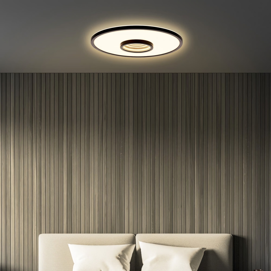 Briloner 3847015 - LED stropné svietidlo TORO LED/18W/230V pr. 42 cm čierna