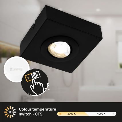 Briloner 3996015 - LED Bodové svietidlo CTS LED/4W/230V 2700/4000K čierna