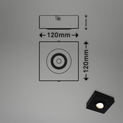 Briloner 3996015 - LED Bodové svietidlo CTS LED/4W/230V 2700/4000K čierna