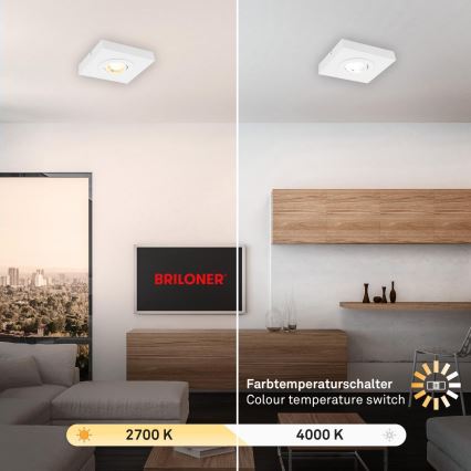Briloner 3996016 - LED Bodové svietidlo CTS LED/4W/230V 2700/4000K biela