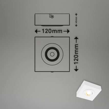Briloner 3996016 - LED Bodové svietidlo CTS LED/4W/230V 2700/4000K biela