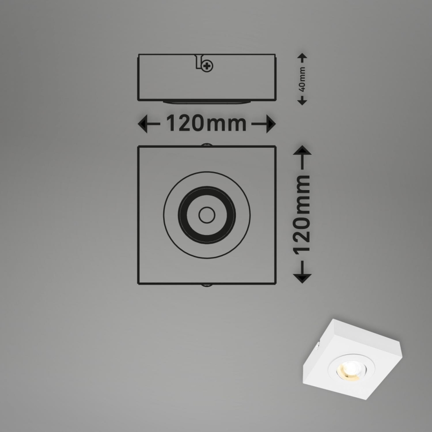 Briloner 3996016 - LED Bodové svietidlo CTS LED/4W/230V 2700/4000K biela