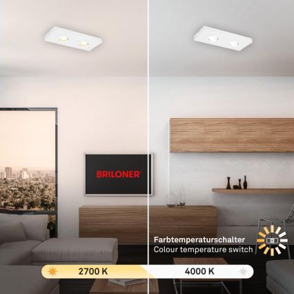 Briloner 3996026 - LED Bodové svietidlo CTS 2xLED/4W/230V 2700/4000K biela