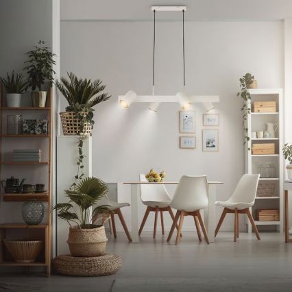 Briloner 4058044 - Luster na lanku ERA 4xGU10/10W/230V krémový