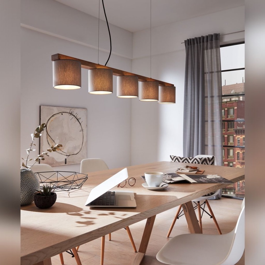 Briloner 4075-054 - Závesný luster RHON na lankách 5xE14/25W/230V