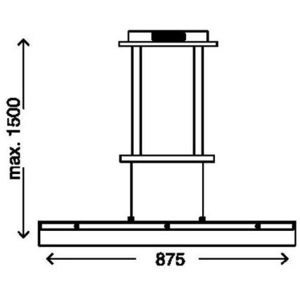 Briloner 4336-012 - LED Luster na lanku COUDE LED/15W/230V