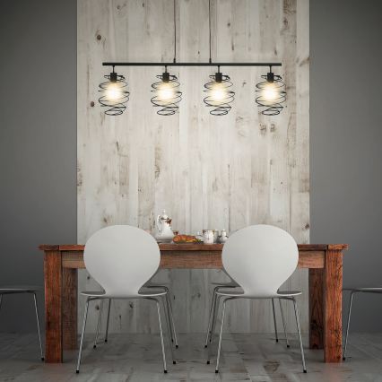 Briloner 4871-045 - Závesný luster na lanku 4xE27/60W/230V