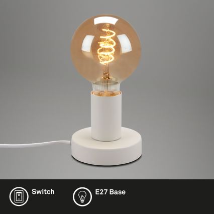 Briloner 7023-016 - Stolná lampa TEEPU 1xE27/10W/230V biela