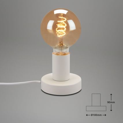 Briloner 7023-016 - Stolná lampa TEEPU 1xE27/10W/230V biela