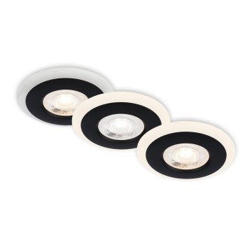 Briloner 7039-035 - SADA 3x LED Kúpeľňové podhľadové svietidlo LED/5W/230V IP44