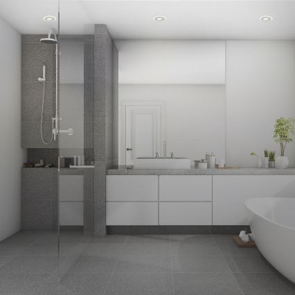 Briloner 7039034 - SADA 3xLED Kúpeľňové zapustené stropné svietidlo 3xLED/5W/230V IP44 matný chróm