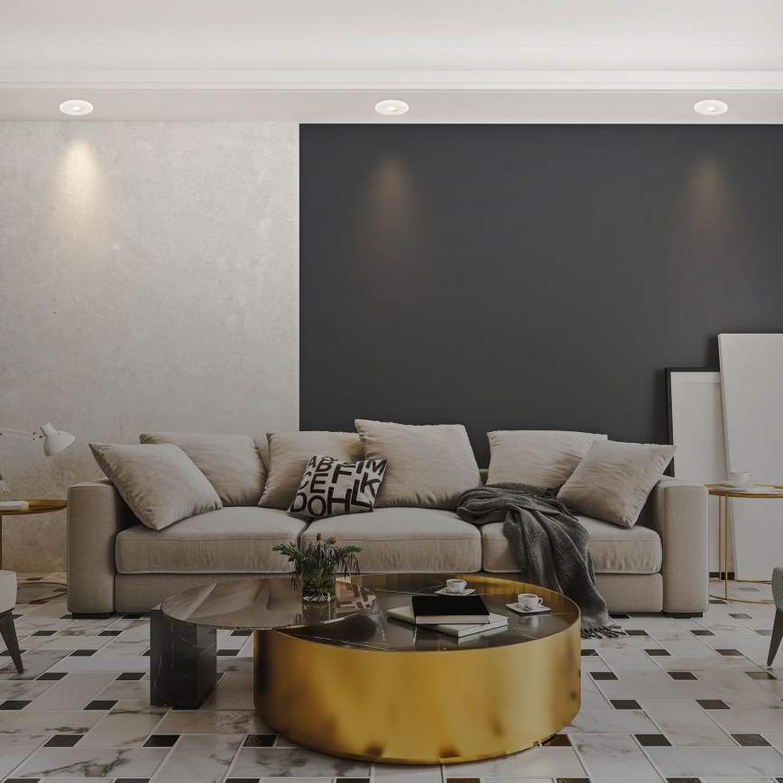 Briloner 7039036 - SADA 3xLED Kúpeľňové zapustené svietidlo 3xLED/5W/230V IP44 biela