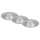 Briloner 7041-034 - SADA 3x LED Kúpeľňové podhľadové svietidlo LED/4,9W/230V IP44 strieborná