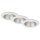 Briloner 7041-036 - SADA 3x LED Kúpeľňové podhľadové svietidlo LED/4,9W/230V IP44 biela