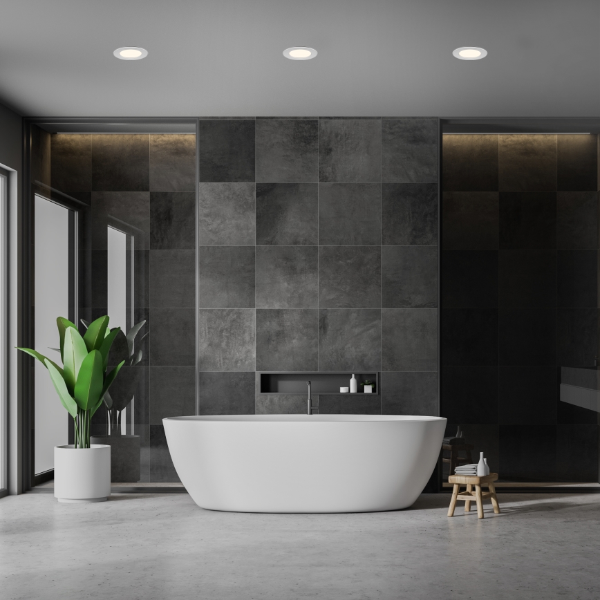 Briloner 7049014 - LED stmievateľné kúpeľňové podhľadové svietidlo LED/6W/230V 3000K IP44 matný chróm