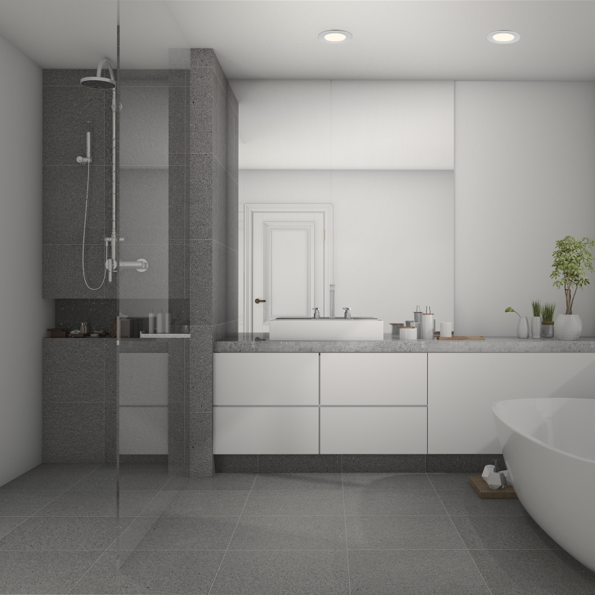 Briloner 7049014 - LED stmievateľné kúpeľňové podhľadové svietidlo LED/6W/230V 3000K IP44 matný chróm