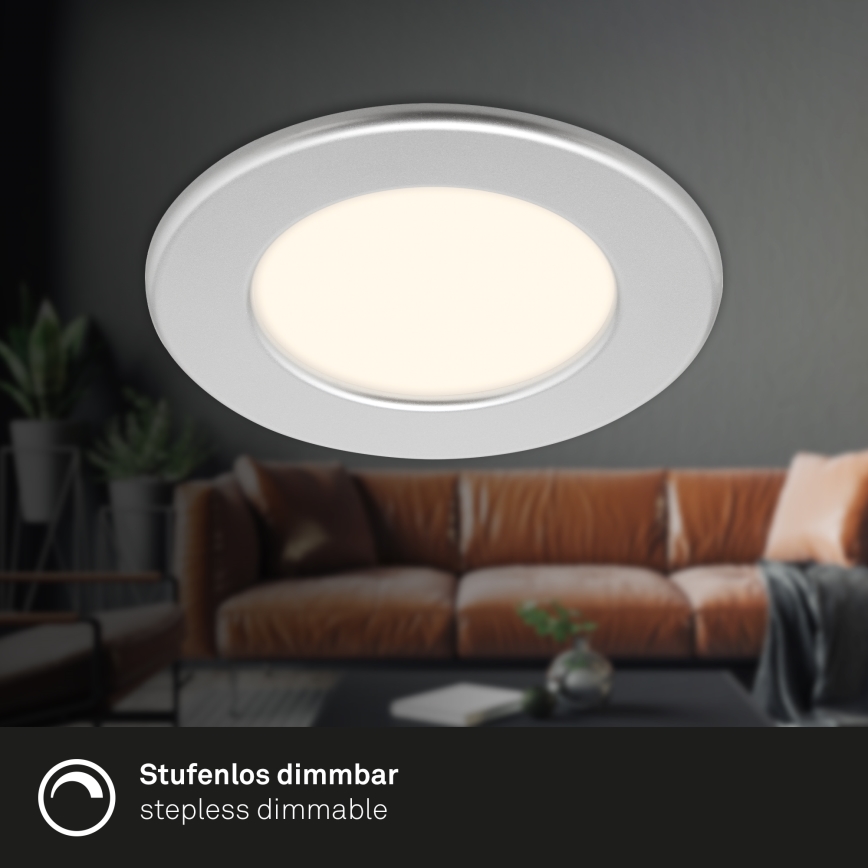 Briloner 7049014 - LED stmievateľné kúpeľňové podhľadové svietidlo LED/6W/230V 3000K IP44 matný chróm