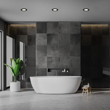 Briloner 7049015 - stmievateľné kúpeľňové podhľadové svietidlo LED/6W/230V 3000K IP44 čierne