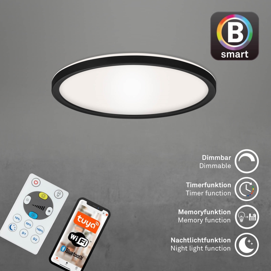 Briloner 7058-015 - LED Stmievateľné svietidlo SLIM LED/18W/230V 2700-6500K Wi-Fi Tuya + diaľkové ovládanie