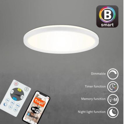 Briloner 7058-016 - LED Stmievateľné svietidlo SLIM LED/18W/230V 2700-6500K Wi-Fi Tuya + diaľkové ovládanie