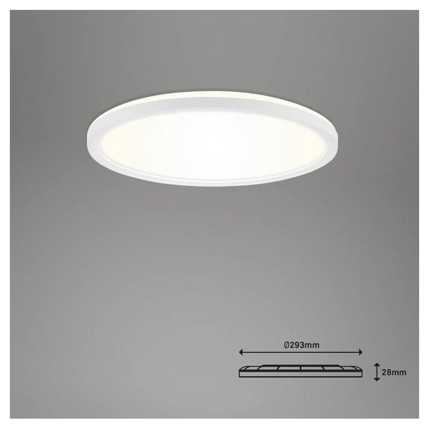 Briloner 7058-016 - LED Stmievateľné svietidlo SLIM LED/18W/230V 2700-6500K Wi-Fi Tuya + diaľkové ovládanie