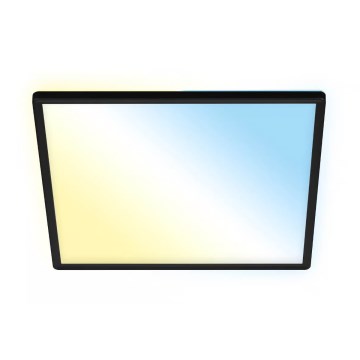 Briloner 7060-015 - LED stmievateľný prisadený panel SLIM LED/22W/230V 2700-6500K 42x42 cm čierny Wi-Fi Tuya + diaľkové ovládanie