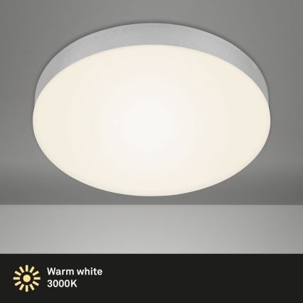 Briloner 7066-014 - LED Stropné svietidlo FLAME LED/21W/230V 3000K strieborná pr. 28,7 cm