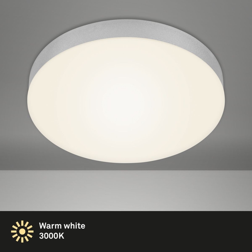Briloner 7066-014 - LED Stropné svietidlo FLAME LED/21W/230V 3000K strieborná pr. 28,7 cm