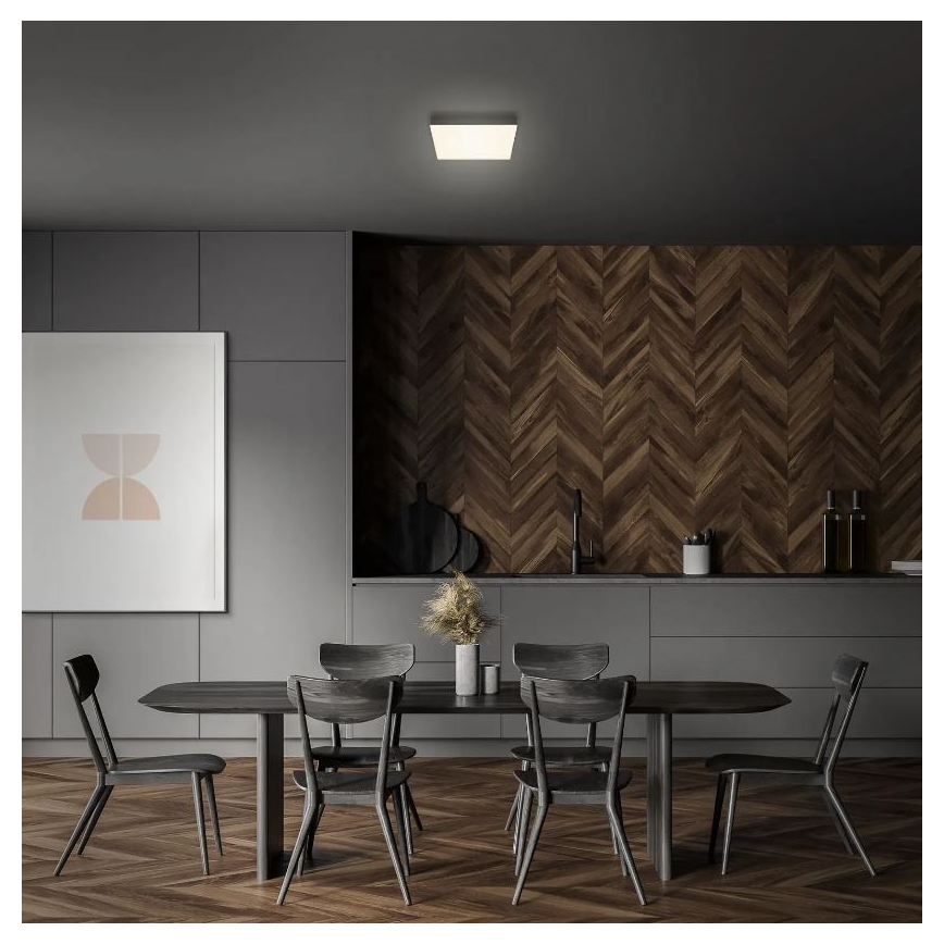 Briloner 7070-015 - LED Stropné svietidlo FLAME LED/16W/230V čierna