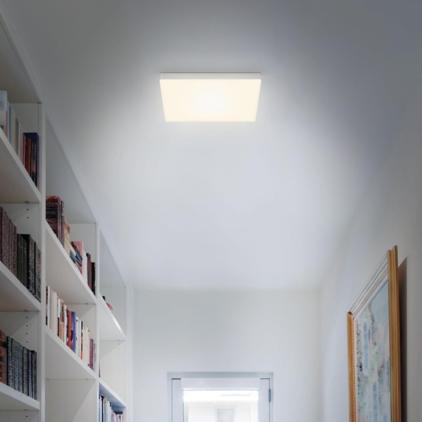 Briloner 7071-014 - LED Stropné svietidlo FLAME LED/21W/230V 3000K 28,7x28,7 cm strieborná