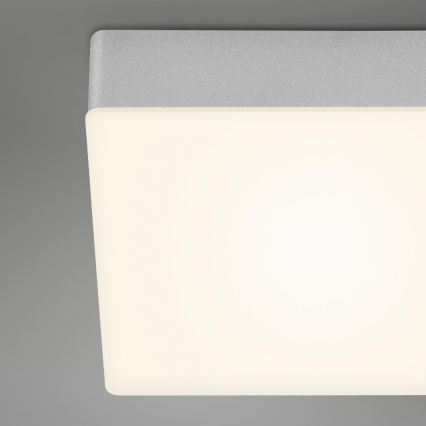 Briloner 7071-014 - LED Stropné svietidlo FLAME LED/21W/230V 3000K 28,7x28,7 cm strieborná