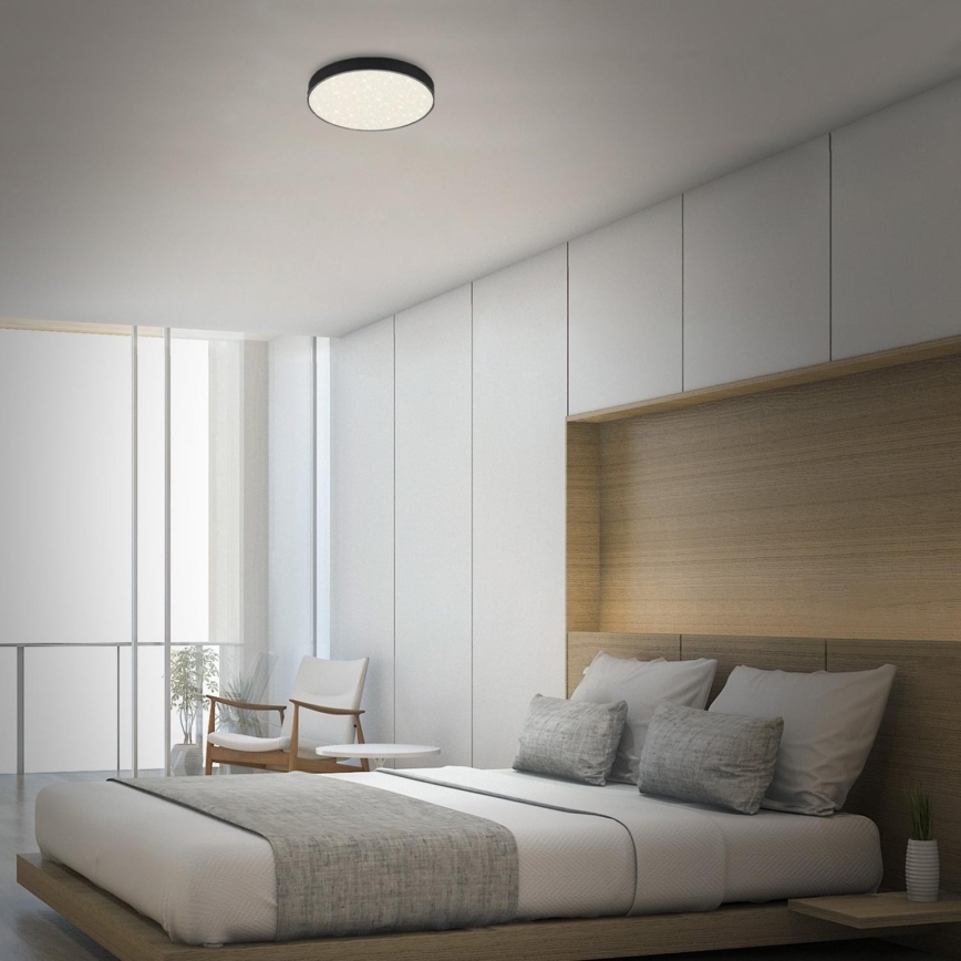 Briloner 7074-415 - LED Stropné svietidlo STAR SKY LED/21W/230V 4000K pr. 28 cm čierna