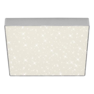 Briloner 7078-414 - LED Stropné svietidlo STAR SKY LED/21W/230V 4000K 28x28 cm strieborná