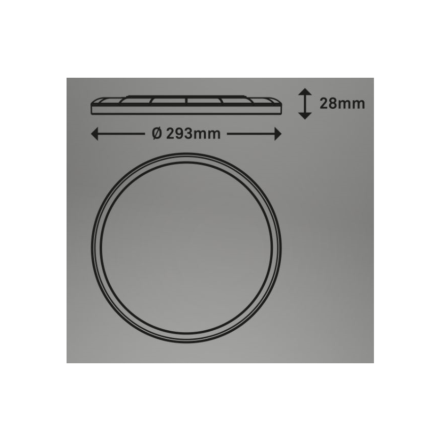 Briloner 7079-015 - LED Stmievateľné stropné svietidlo SLIM LED/18W/230V 2700-6500K + diaľkové ovládanie