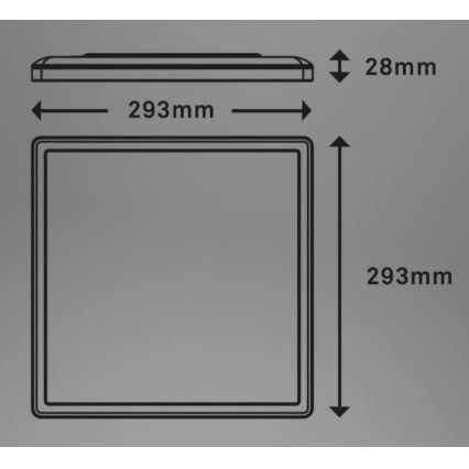 Briloner 7081-015 - LED Stmievateľné stropné svietidlo SLIM LED/18W/230V 2700-6500K + diaľkové ovládanie