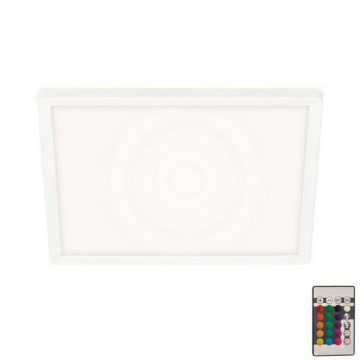 Briloner 7090-416 - LED RGBW Stmievateľné stropné svietidlo SLIM LED/15W/230V + diaľkové ovládanie