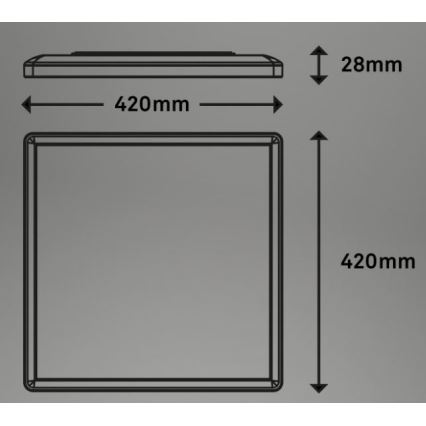 Briloner 7091-416 - LED RGBW Stmievateľné stropné svietidlo SLIM LED/22W/230V + diaľkové ovládanie