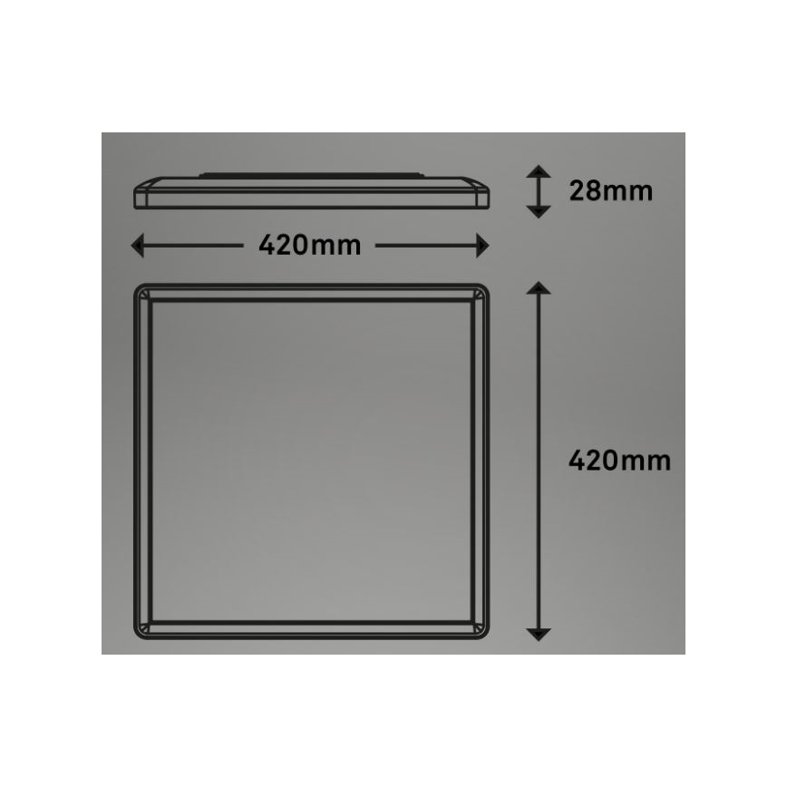 Briloner 7091-416 - LED RGBW Stmievateľné stropné svietidlo SLIM LED/22W/230V + diaľkové ovládanie