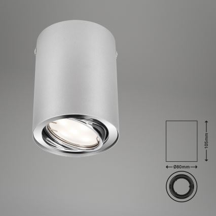 Briloner 7119-014 - LED Bodové svietidlo TUBE 1xGU10/5W/230V okrúhly