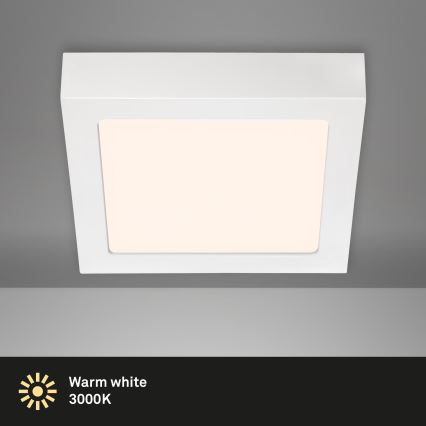 Briloner 7123-016 - LED stropné svietidlo FIRE LED/12W/230V 3000K 17x17 cm biela