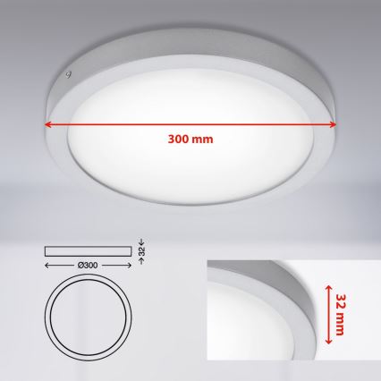 Briloner 7141-414 - LED Stropné svietidlo FIRE LED/21W/230V 4000K