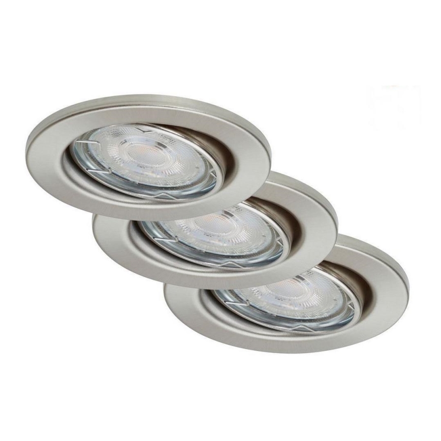 Briloner 7148-032 - SADA 3xLED Stmievateľné kúpeľňové svietidlo 1xGU10/5W/230V IP23