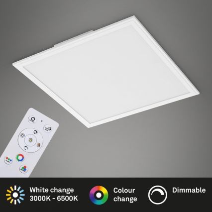 Briloner 7152-016 - LED RGB Stmievateľný prisadený panel COLOUR LED/24W/230V 3000-6500K + diaľkové ovládanie