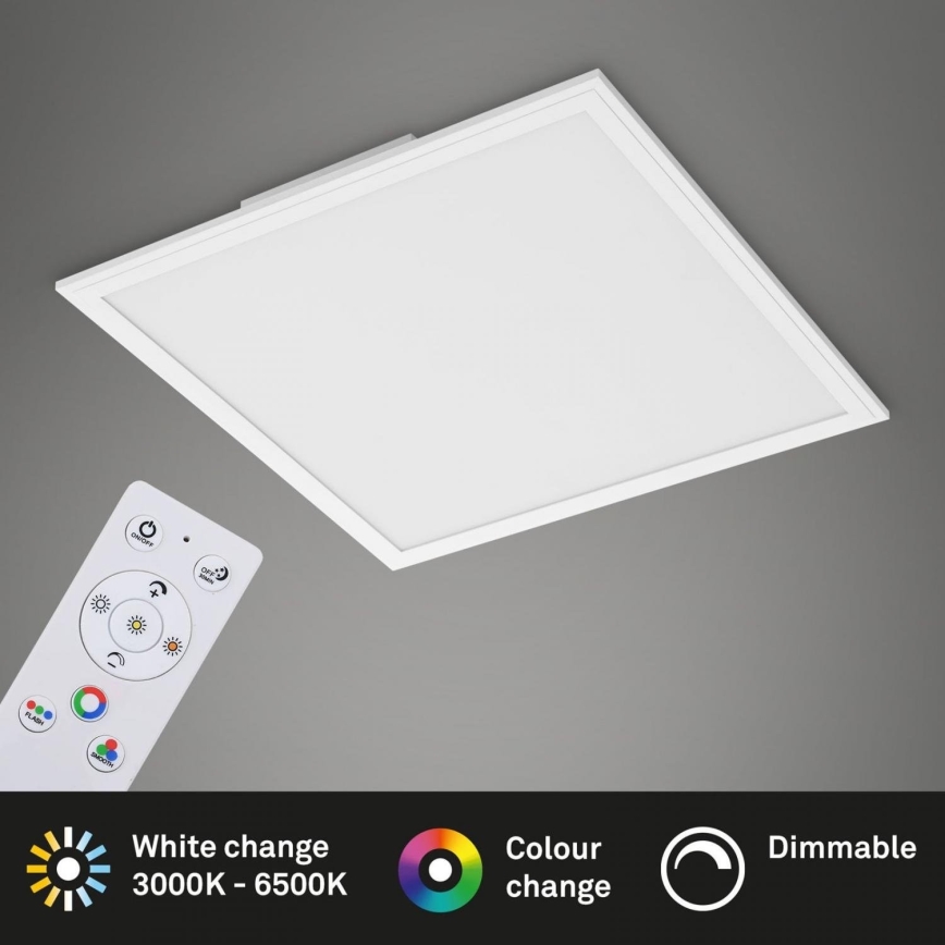 Briloner 7152-016 - LED RGB Stmievateľný prisadený panel COLOUR LED/24W/230V 3000-6500K + diaľkové ovládanie