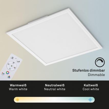 Briloner 7152-016 - LED RGB Stmievateľný prisadený panel COLOUR LED/24W/230V 3000-6500K + diaľkové ovládanie