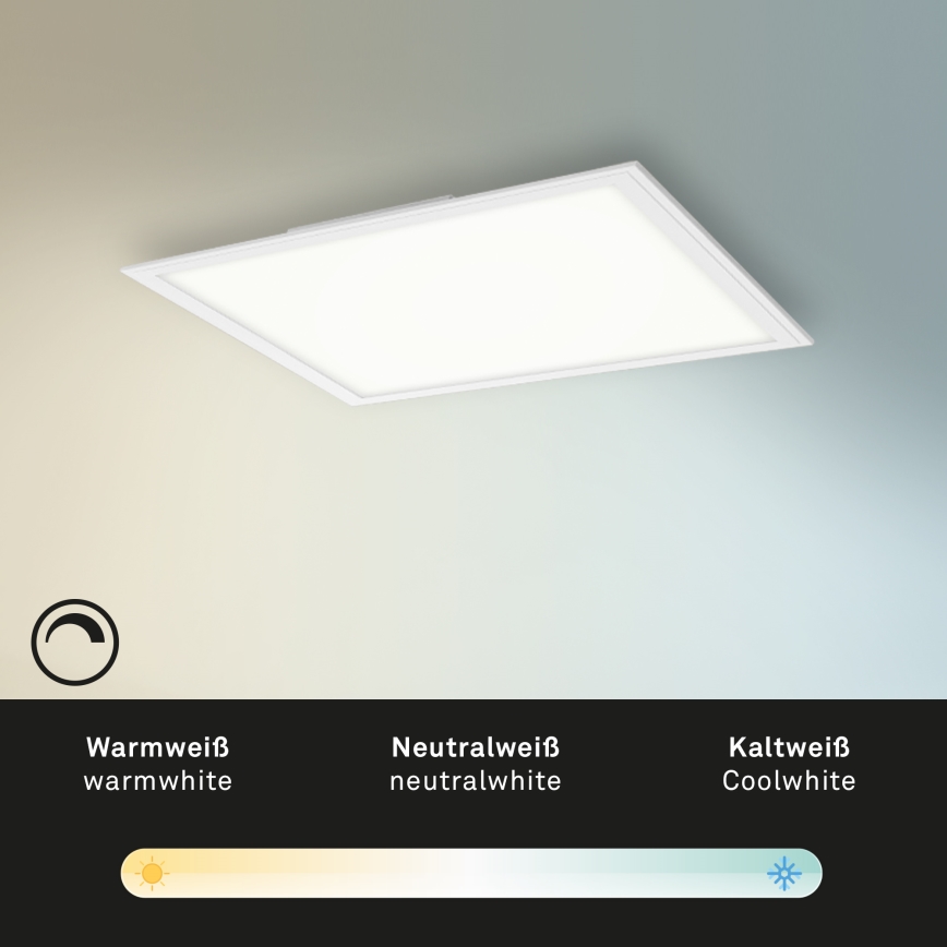 Briloner 7179-016 - LED Stmievateľné stropné svietidlo PIATTO LED/24W/230V 3000-6500K + diaľkové ovládanie