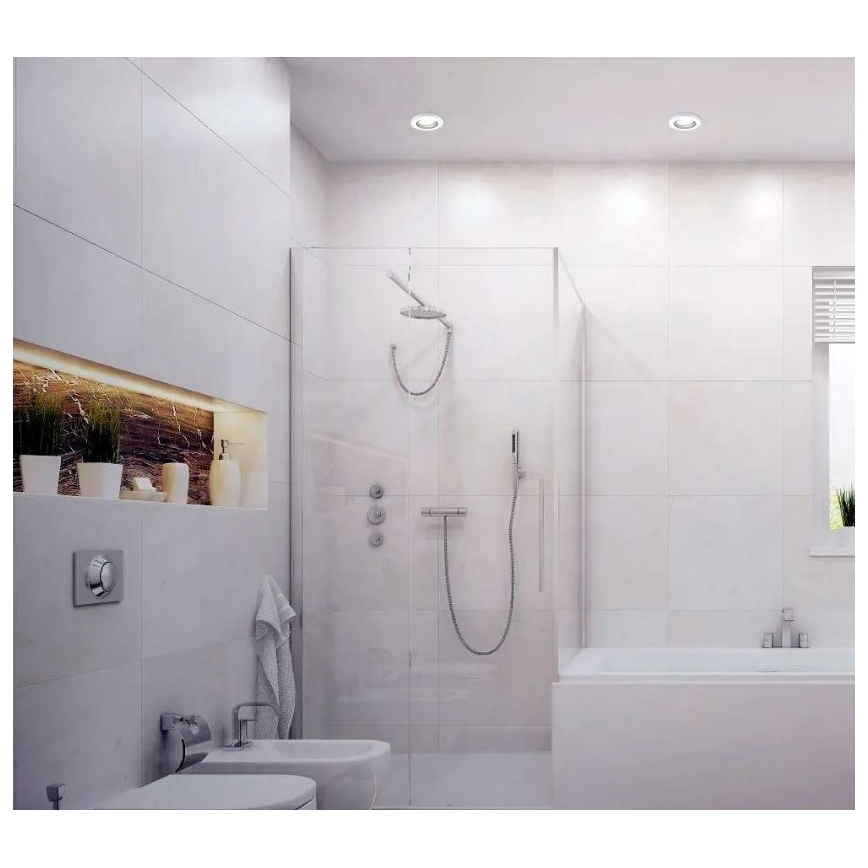 Briloner 7180-036 - SADA 3x LED Stmievateľné kúpeľňové podhľadové svietidlo COOL&COSY 1xGU10/5W/230V 2700/4000K IP44