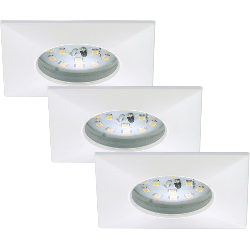Briloner 7205-036 - SADA 3x LED Kúpeľňové podhľadové svietidlo ATTACH LED/5W/230V IP44 biela