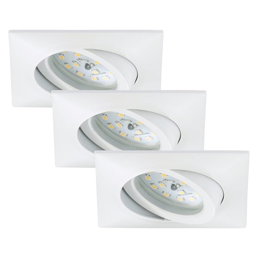 Briloner 7210-036 - SADA 3x LED Kúpeľňové podhľadové svietidlo ATTACH LED/5W/230V IP23 biela